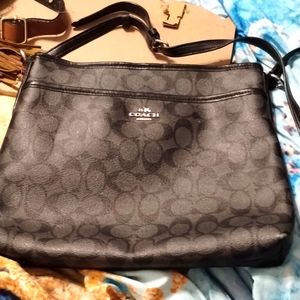 Coach bag black and grey